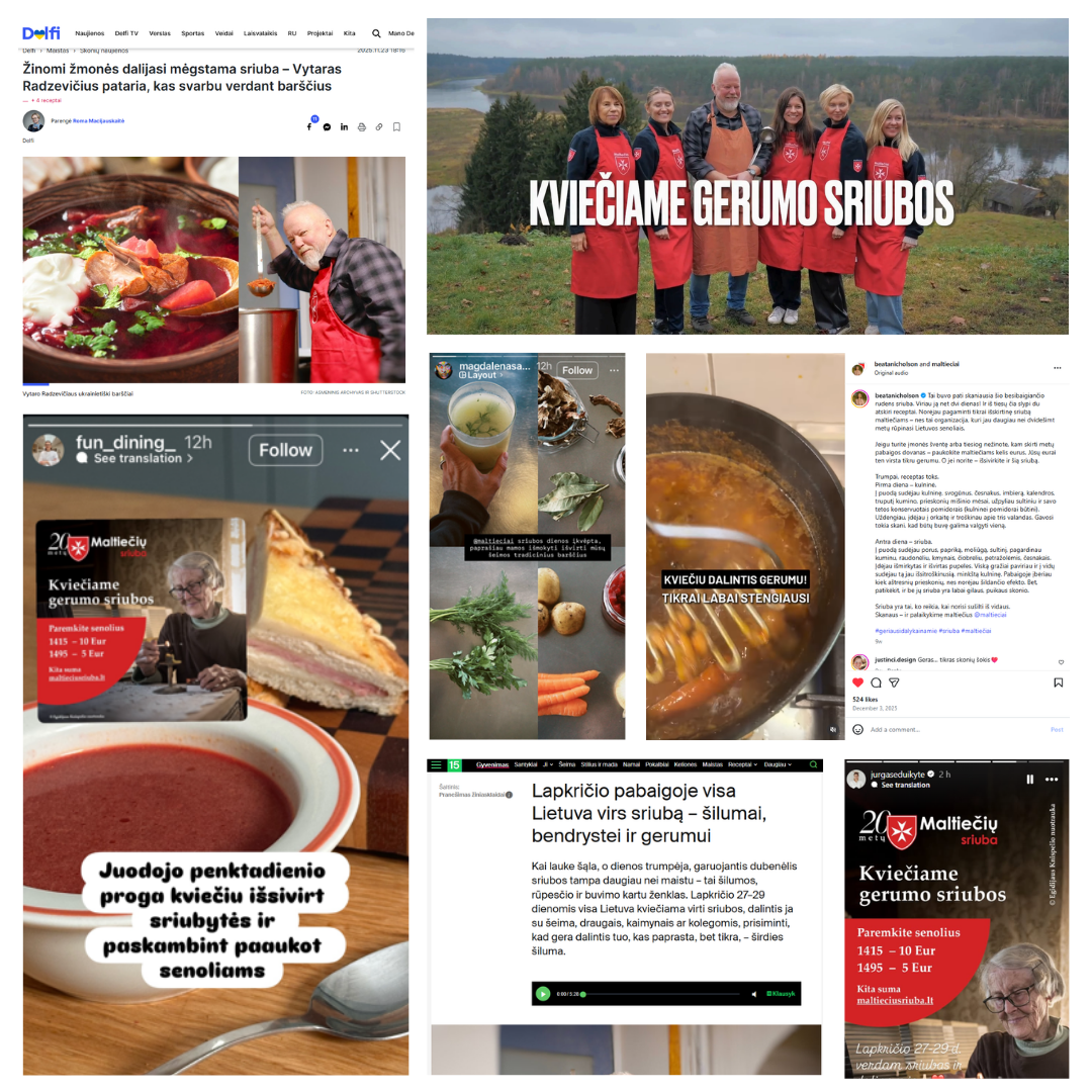 MALTIEČIŲ SRIUBA (MALTOS ORDINO PAGALBOS TARNYBA)